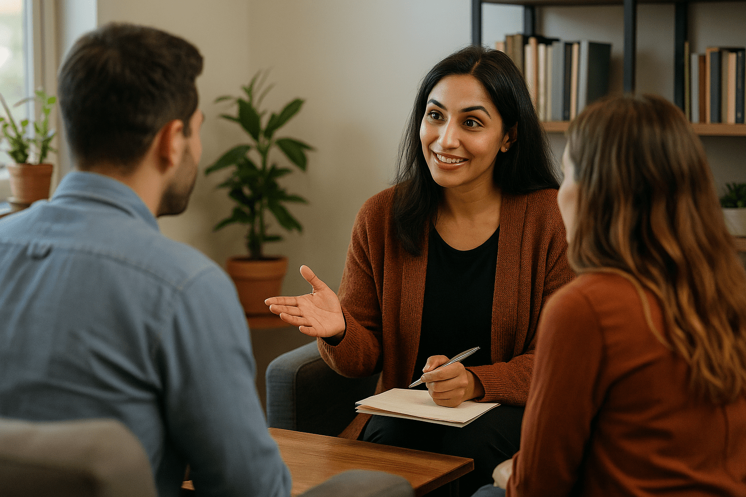 Mensen uit verschillende culturen in verbinding – illustratie van het Beschermjassen-model